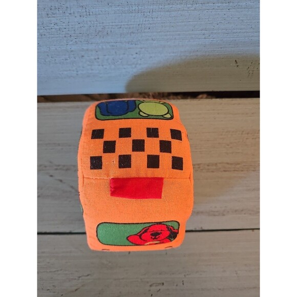 Melissa And Doug Pull Back Taxi Soft Orange Plush Baby Toy, Toddler Vehicle Dog - Picture 2 of 7